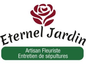 Logo éternel jardin, artisan fleuriste, entretien de sépultures dans le bas-rhin