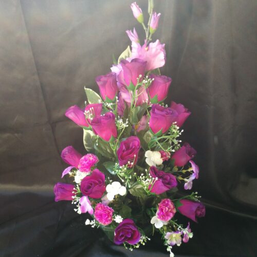 Composition de Fleurs Artificielles Lestée - CH 09 mauve - Fleurs de qualité FRANCE