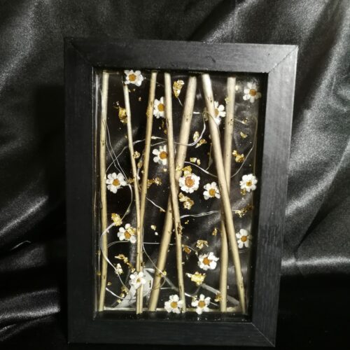 Cadre noir, tableau marguerite