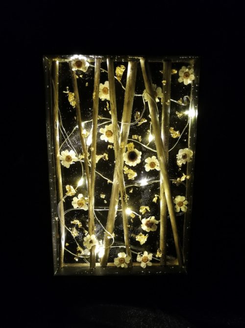 Cadre noir, tableau marguerite – Image 2