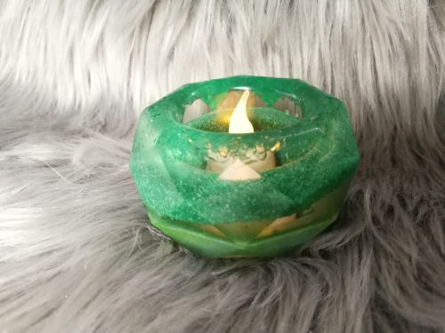 Photophore diamant, vert