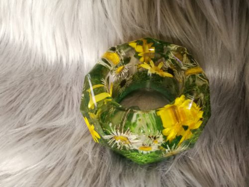 Photophore diamant, fleur jaune – Image 3