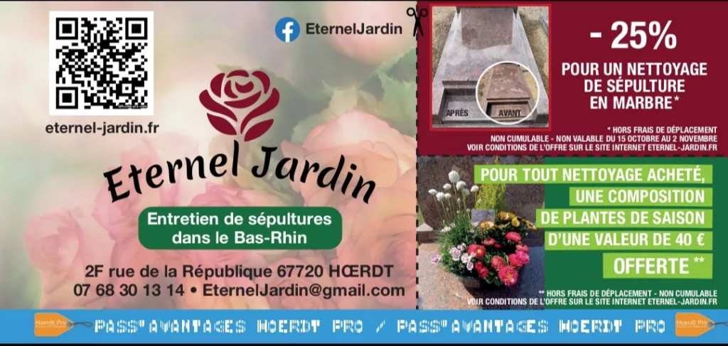 Entretien et fleurissement de sépultures dans le Bas-Rhin