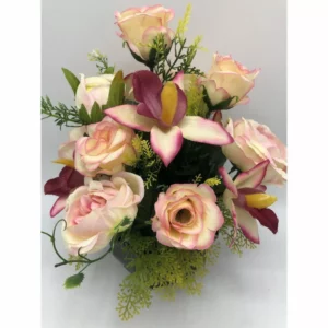 Composition de Fleurs Artificielles Lestée – Grenoble ROSE